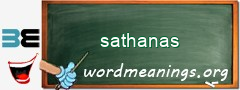 WordMeaning blackboard for sathanas